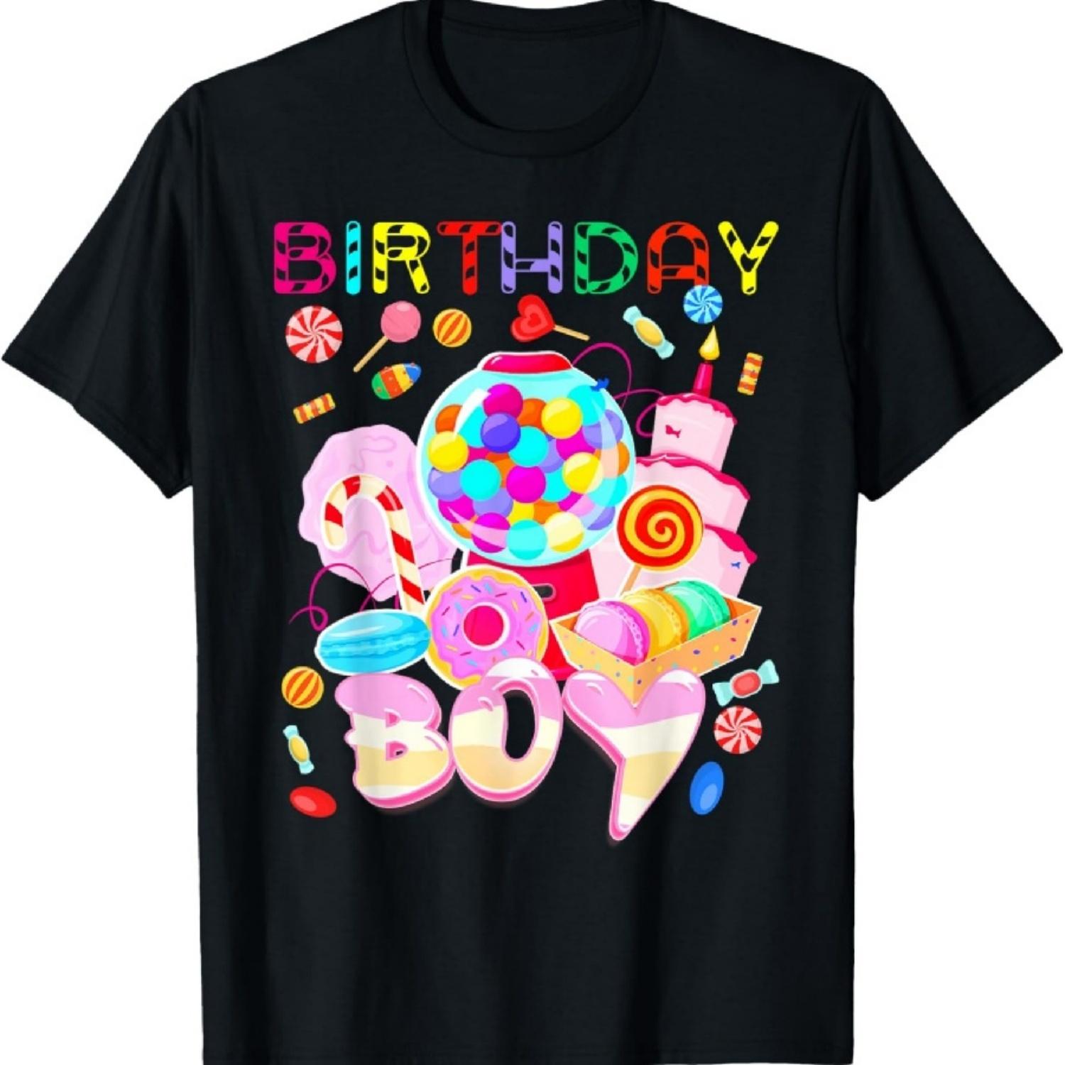 

Birthday Boy Candy Land Candy Crew Sweet Birthday T-Shirt XXXXXL чорний