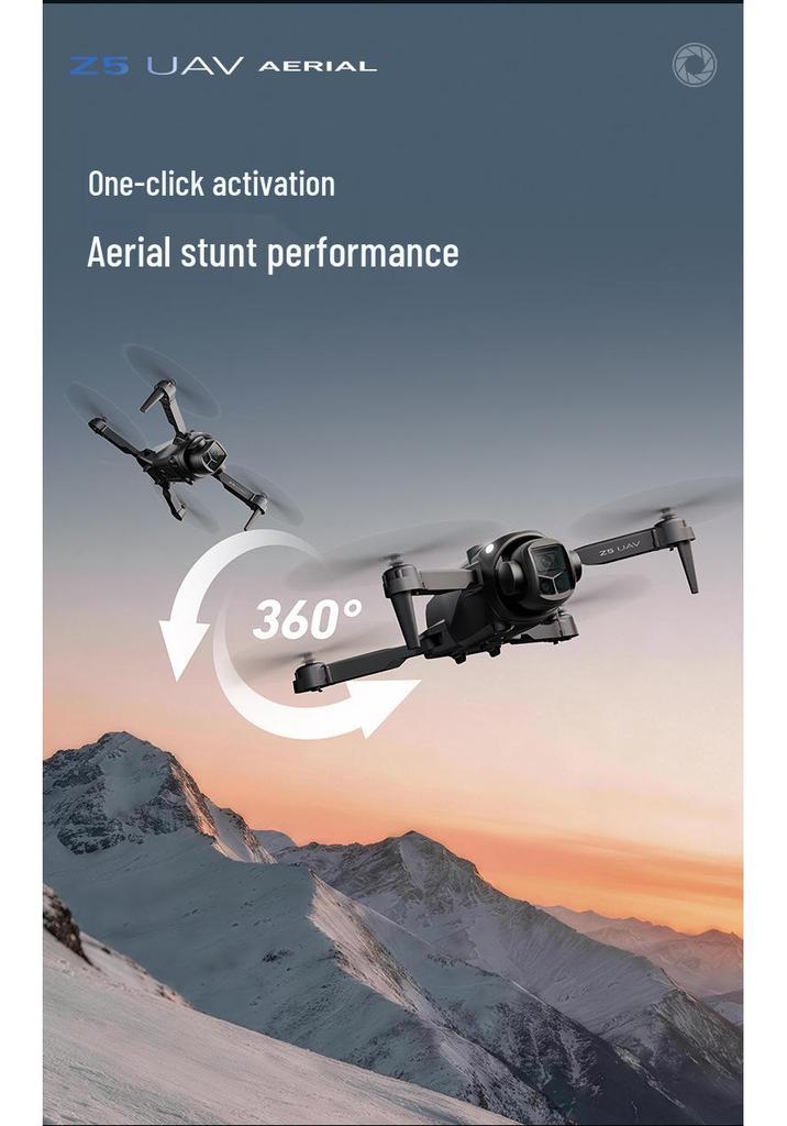New Z5 Drone: Dual Camera, Screen Remote, Optical Flow, Altitude Hold, Long Battery, HD Aerial Photography.