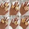 Ingemark 27 Stile Einzigartig Übertrieben Große Blume Seestern Mond Ringe Damen Punk Geometrisch Verstellbar Fingerring Grunge Schmuck