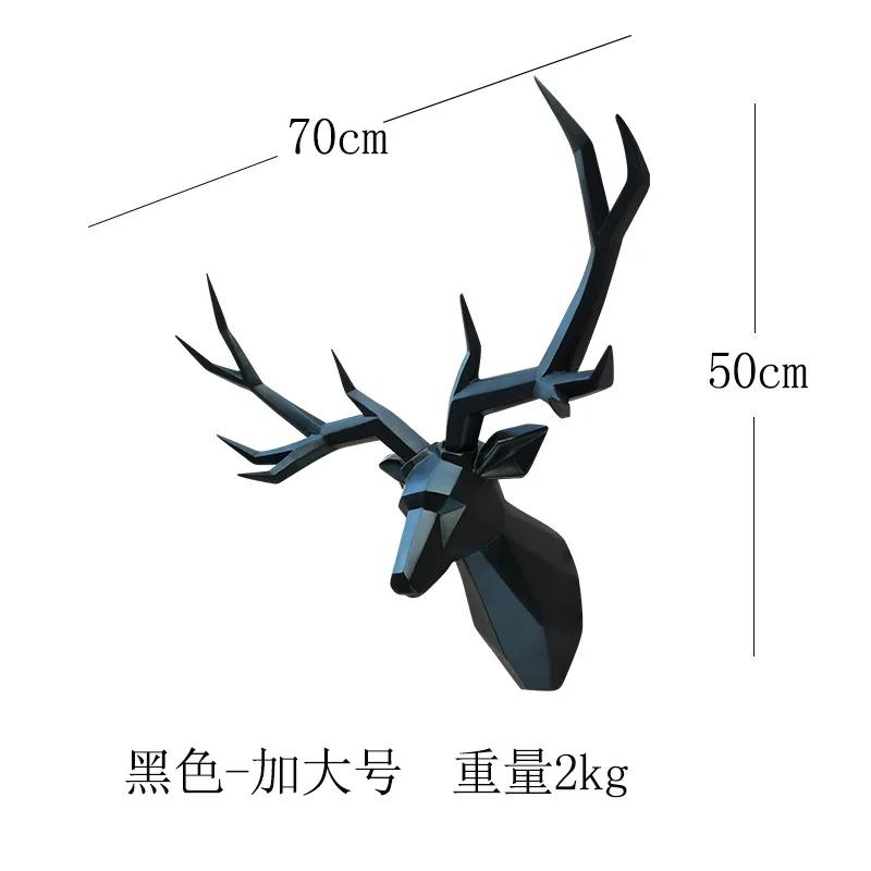 wall hanging decoration, animal statue, living room wall decoration, decorative deer sculpture, home interior decoration