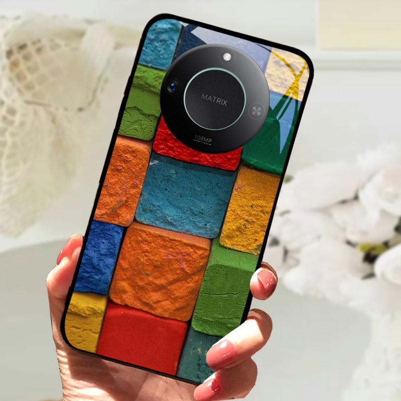 For Honor X9C Smart Case Cover Fashion Luxury Cool Animals Painted Fundas For Honor X9C Smart Tempered Glass Phone Back Shell