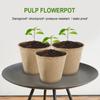 10/50/100pcs Paper Nursery Pots Planter Set Round Biodegradable Seedlings FlowerPot Garden Balcony Cultivation Tray Nursery Cup