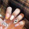 Cow Print & Cat Design Waterproof Removable Nail Art Stickers - False Nails & Tips