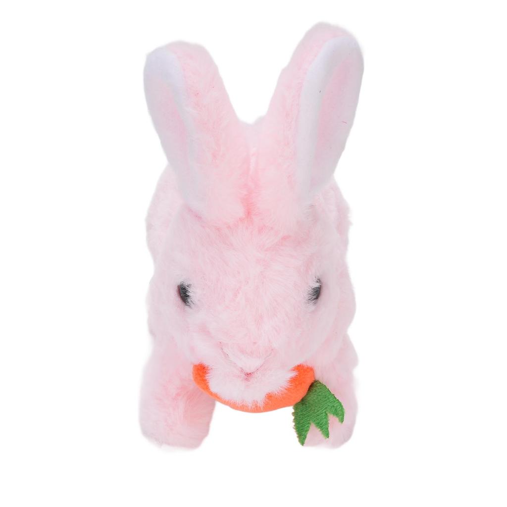 Plush Rabbit Toy Realistic Bunny Toy Parent Child Interaction Electric Jumping Rabbit For Kids