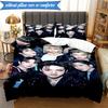 K-pop Group Stray 3pcs K-pop Music Group Bedding set,Ideal for Bedroom, Dormitory,Including Duvet Cover And 2pcs Pillowcases,Fan Gifts