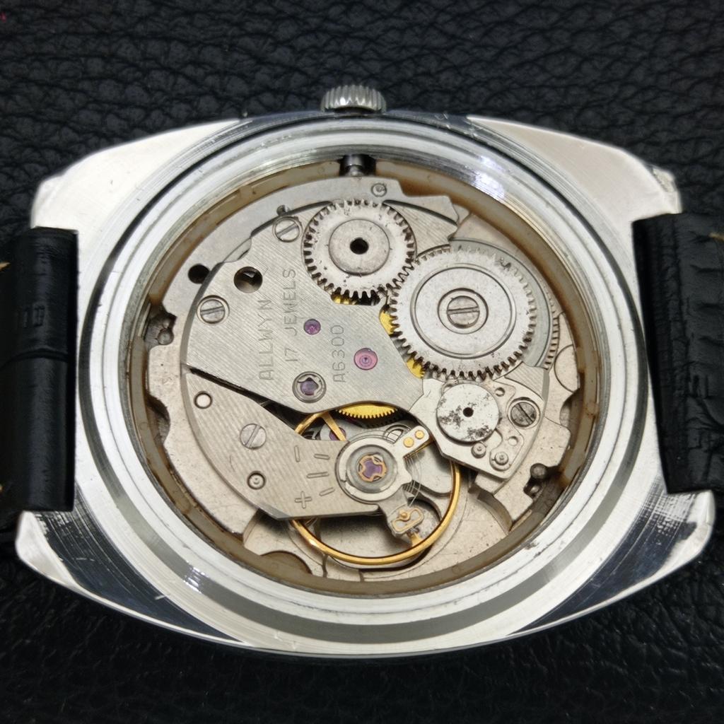 ALLWYN 6300A HAND-WINDING VINTAGE INDIA MENS ORIGINAL DIAL WATCH a706228-1