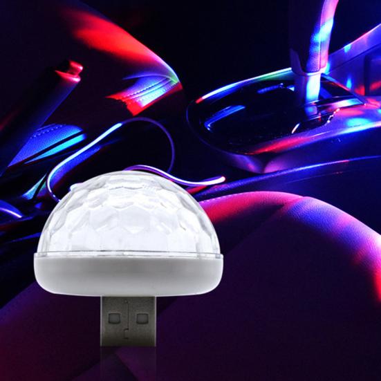 Samochód Auto Wnętrze Mini USB Lampa Nocna Lampa DJ Scena Oświetlenie LED Atmosfera