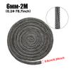 2M Fireplace Sealing Rope 6/8/10/12mm Gasket Cord Stove Door Fireplace Cord High Temperature Woodburner Sealing Rope Replacement