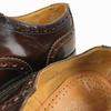 Loake Hergestellt in England Vintage Semi-Brogue Kappe Zehenbraun Größe 8/26,5cm Herren(GEBRAUCHT)