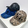 New Kpop Men Women Baseball Hats Graffiti Letter Vegan Leather Cotton Breathable Street Fashion Solar Sport Hiphop Caps Sunshade