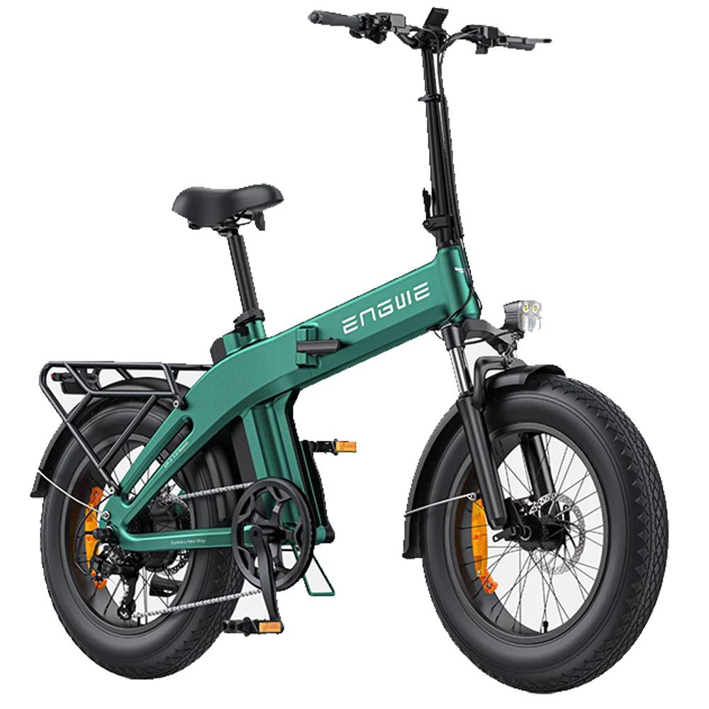Electric Bike ENGWE EP-2 BOOST 3.0 20" 250W Motor Foldable City Ebike 48V 13.5AH 7 Speed LCD Display Top Speed 25Km/h Green