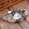 Ladies Elegant Wrist Watch Exquisite Women Bracelet Rhinestones Quartz Faux Crystal Small Dial Watch