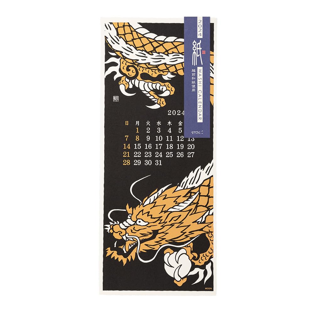 

Календарь Midori 2024 настенный L Echizen Washi рисунок пейзажа 31300006
