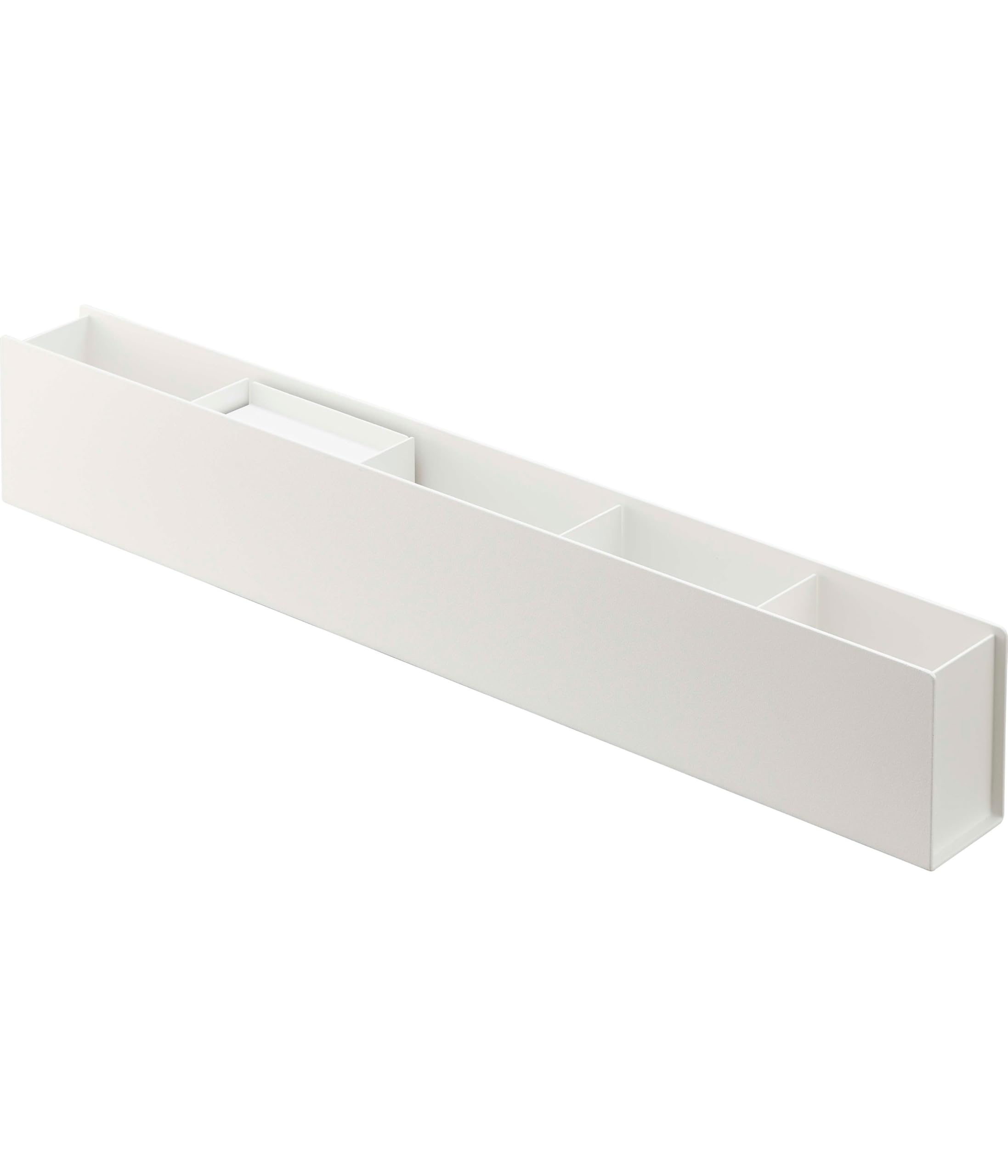 

Yamazaki Slim Desk Organizer, White, Approx. W50 x D5 x H8.2cm, Tower Storage Box, 5985