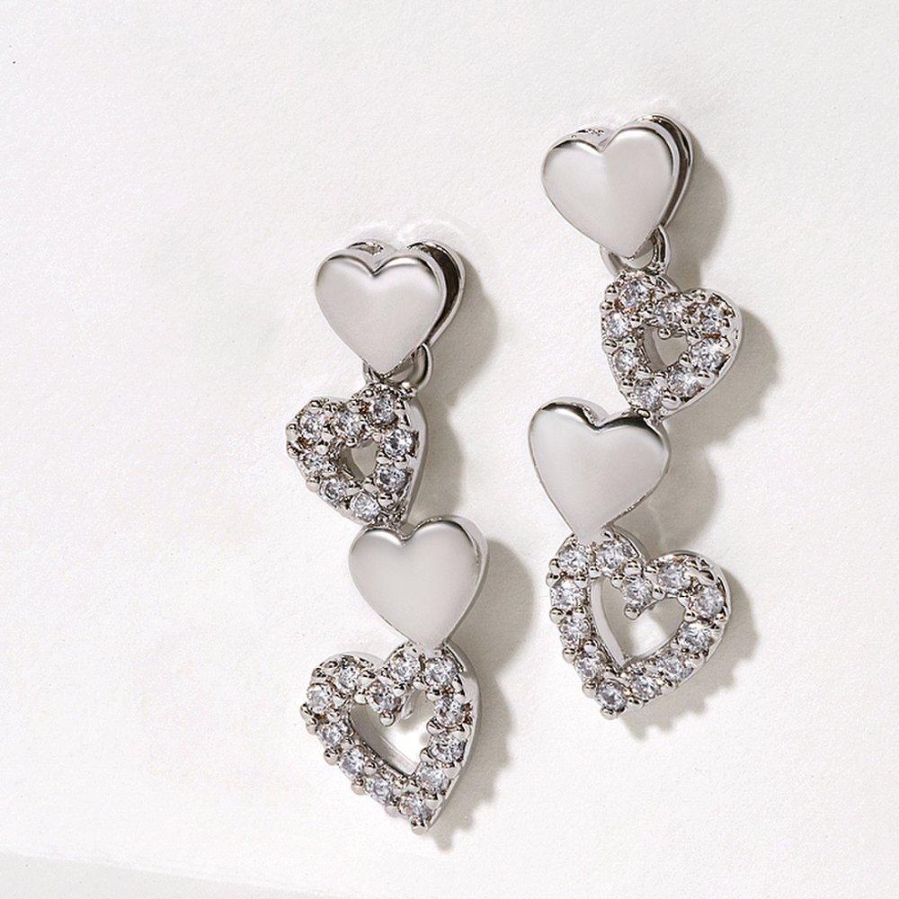 14K G.F. Mayni Heart Drop Earrings Ea3094