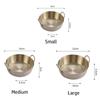 Round Two-Ear Snack Dish 304 Stainless Steel Seasoning Cup New Dual Handle Bowl  Kitchen Use