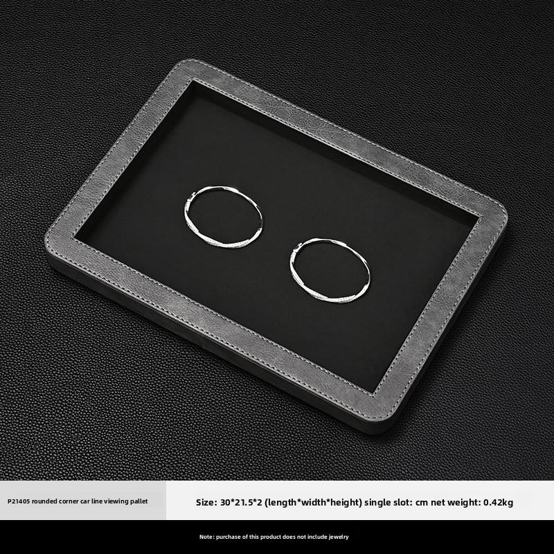 

High End Jewelry Display Tray, Luxury Storage Plate for Ring Earring Necklace Watch Bangle Showcase Props