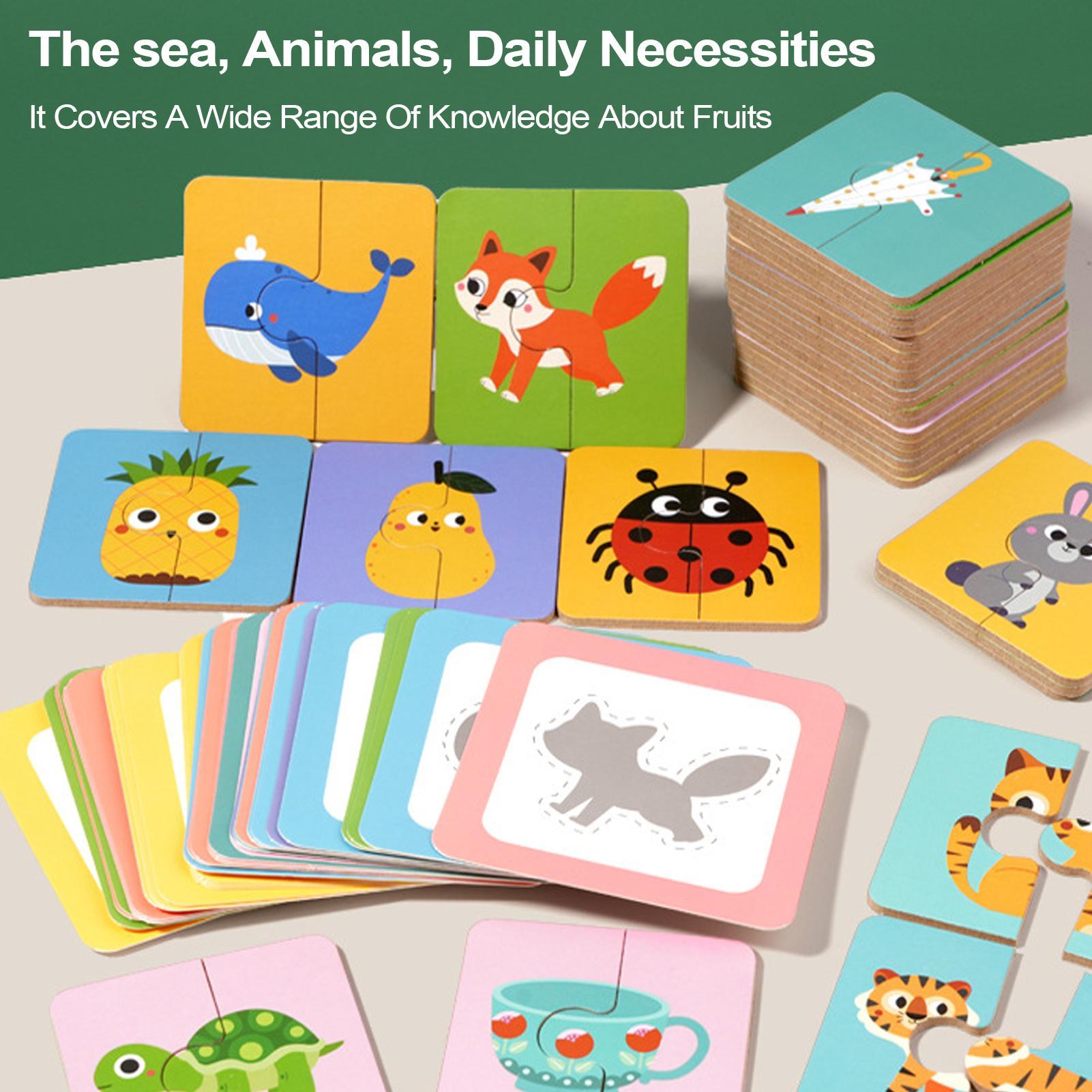 

Наборы карточек-пазлов Образовательные занятия Сортировочная игрушка для класса, детского сада, яслей, путешествий, детей дошкольного возраста от 3 лет CN