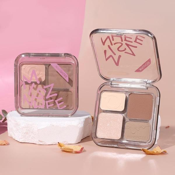 3d Highlighter Eyeshadow Contour Bronzer Palette Makeup Long-lasting Waterproof 3D Nose Shadow