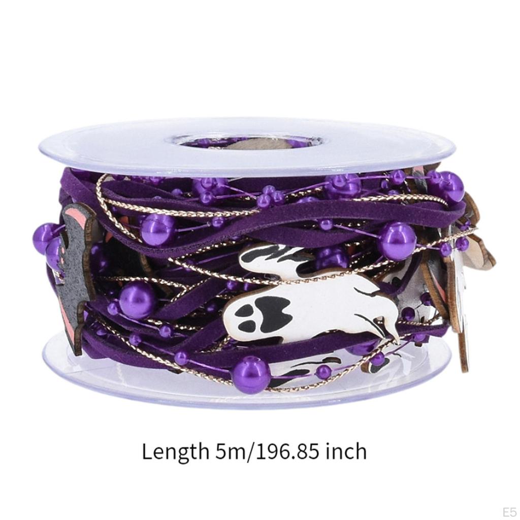 Halloween Ribbon Decorative Wrapping 5M 16.4ft Gift Box Supplies