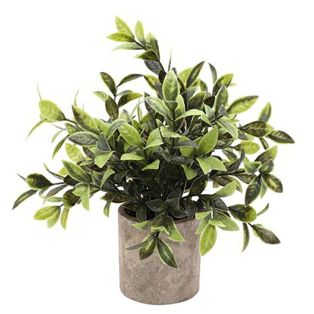 Artificial Grass Plastic Simulation Potted Plant Desktop Decoration for Living Room