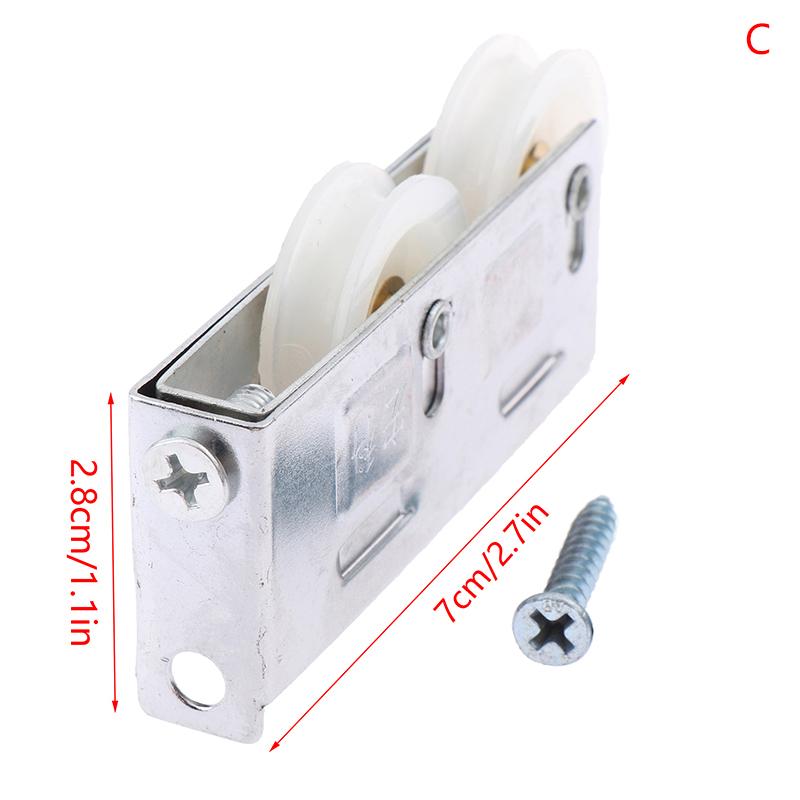 

1Set 828 Type Aluminum Alloy Window Pulley Sliding Door Roller Runner Wheel Track Pulley Copper Wheel W/Screw C