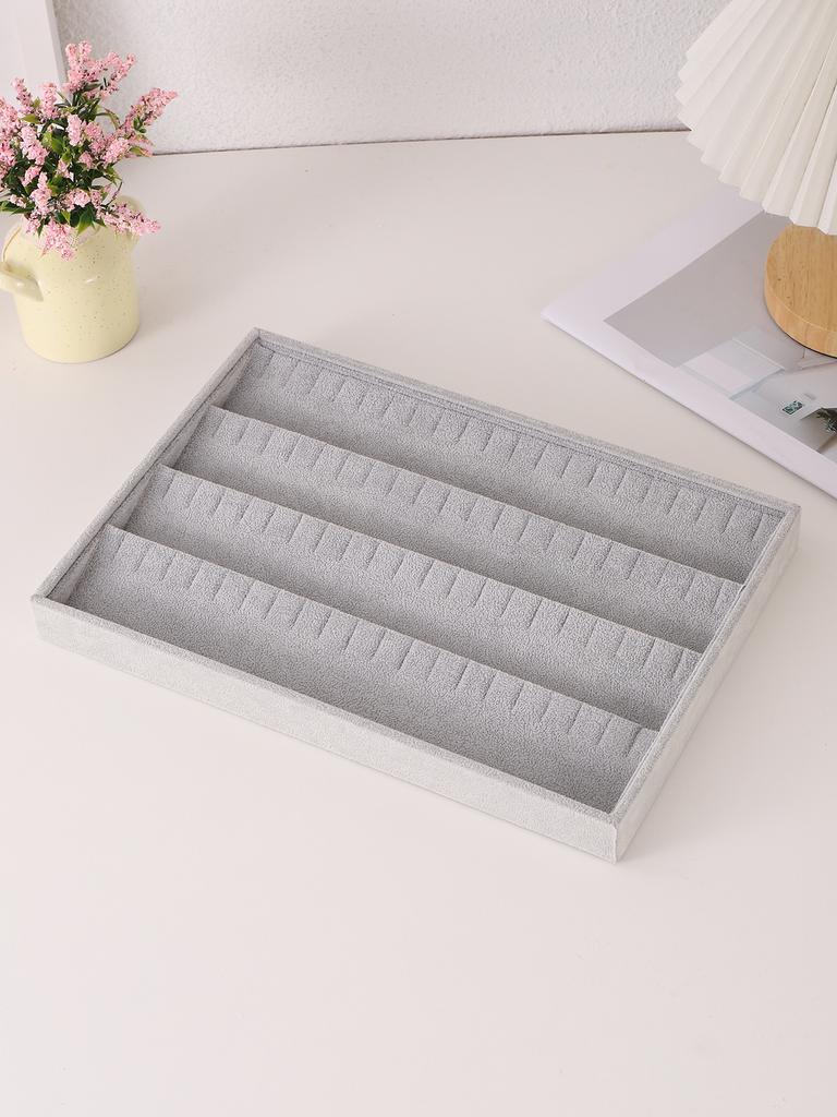 Velvet Jewelry Display Tray Exquisite Jewellery Holder Portable Ring Earrings Necklace Organizer Storage Box Organizator Trays