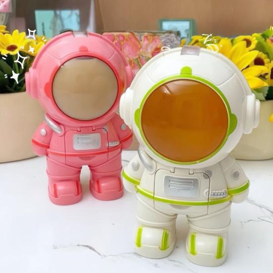 Astronaut Robot Water Dispenser Toy Plastic Educational Play Set Fun Kids Water Bottle Toy for Play Kitchen Outdoor Use