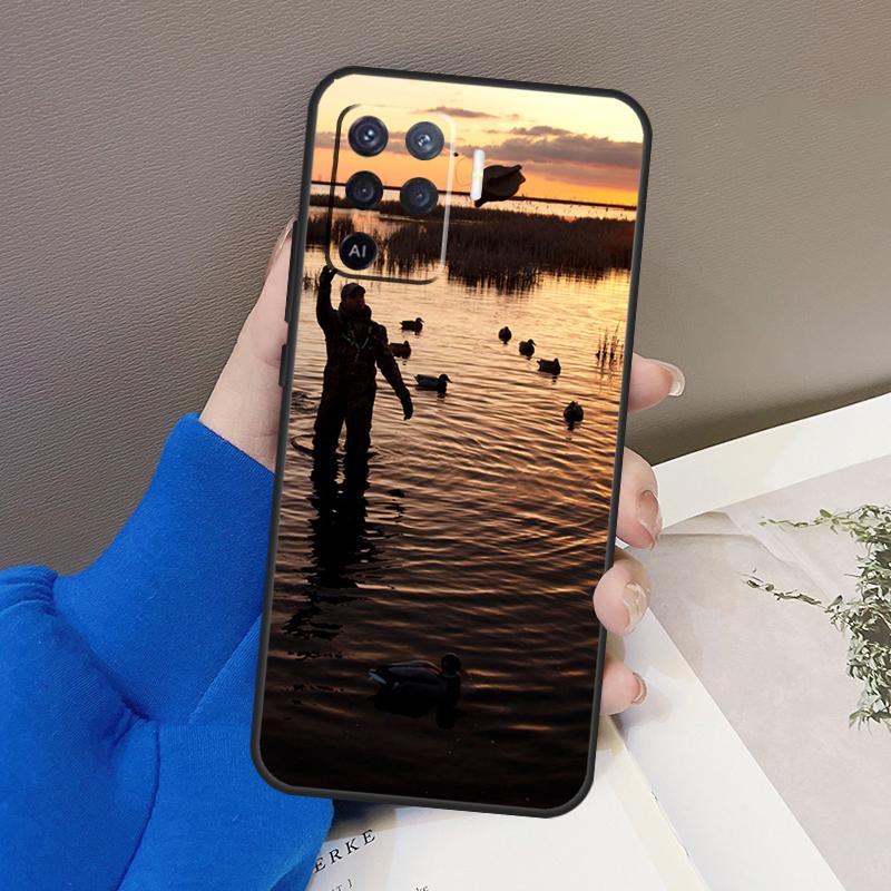 Hunting Animal and Fishing Man Case For Oppo A76 A16 A96 A17 A18 A60 A80 A40 A38 A58 A78 A98 A94 A74 A54 A15 A57 A77 A5 Pro