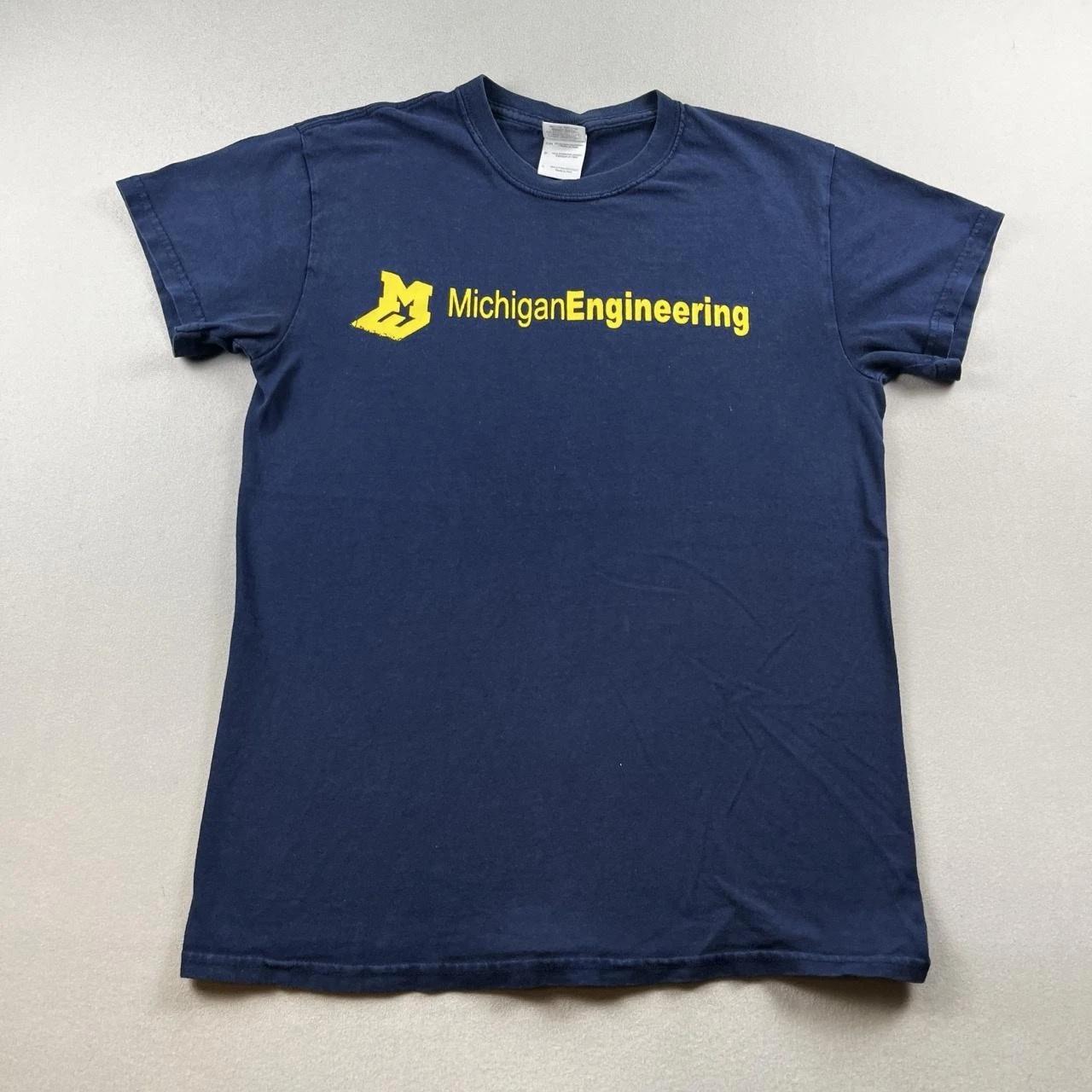 Michigan Engineering T-Shirt Mens Small Blue Wolverines University College NCAA S
