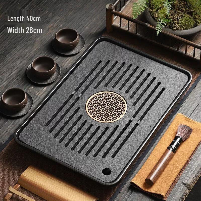 

Jiakangmingtao Fuqi Black Gold Stone Tea Tray