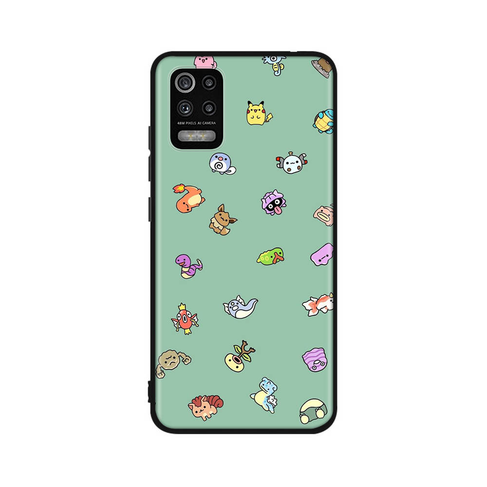 CT57 Pokemon Case for iPhone 16 15 Plus 14 13 12 11 Pro 8 7 6S 6 SE 5S X XR XS Max Realme C30 C33 C31 9I Huawei P30 Black Sofe Cover
