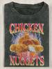 Humorous Vintage Chicken Nuggets Meme Washed Tshirt