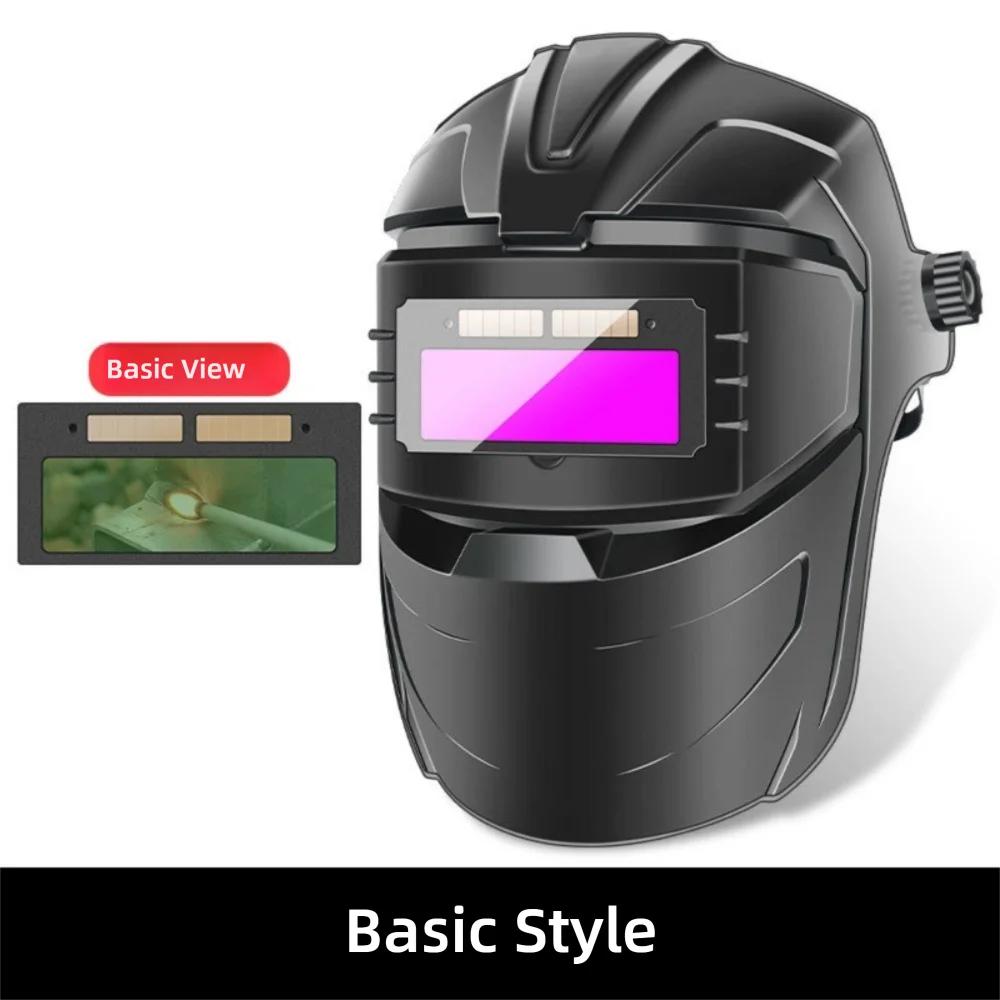 Automatic Variable Light Adjustment Auto Darkening Welding Facemask True Color Durable Welding Mask High-Temperature Resistant