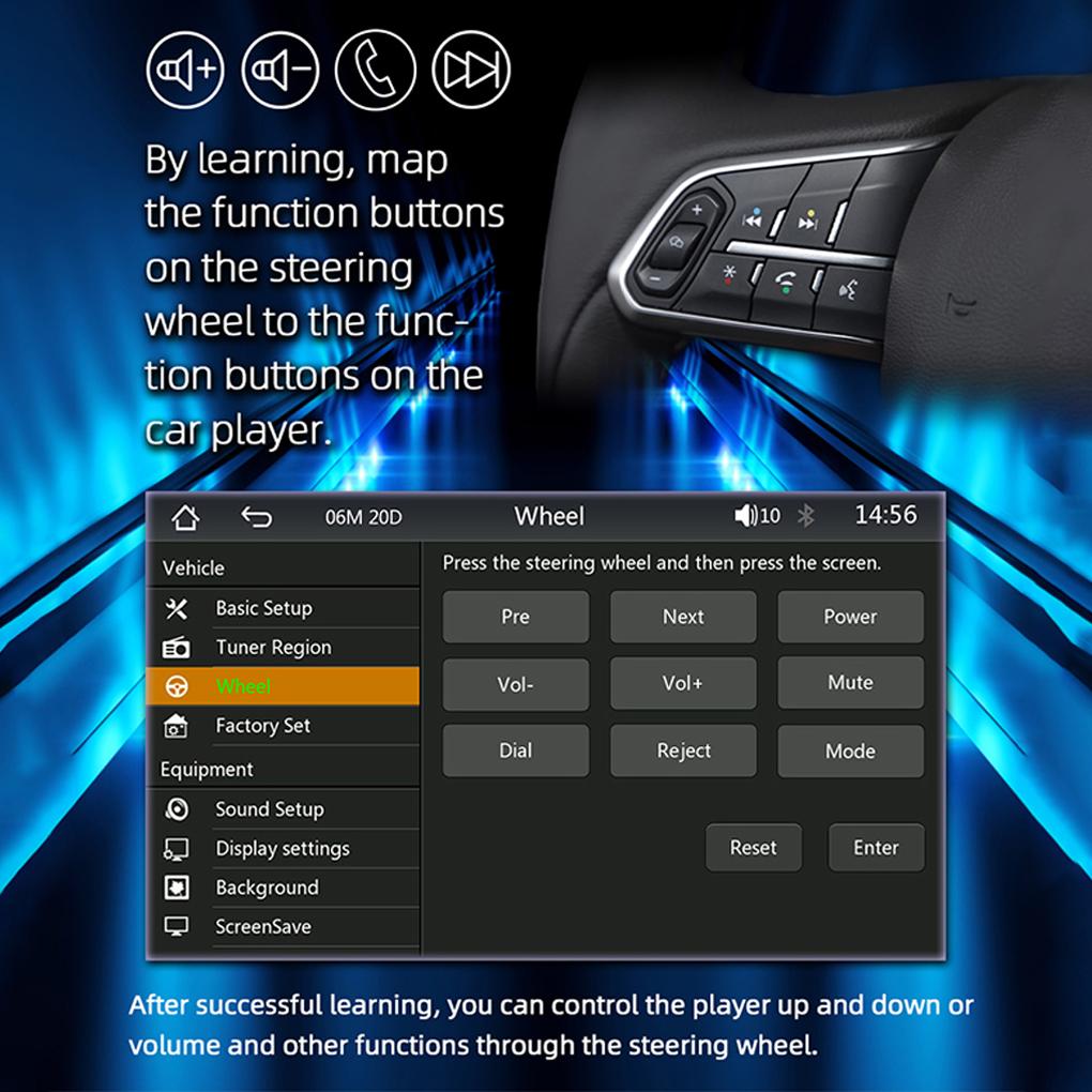 Metal Auto MP5 Player Detachable Subwoofer Type-C Phone Connection Radio