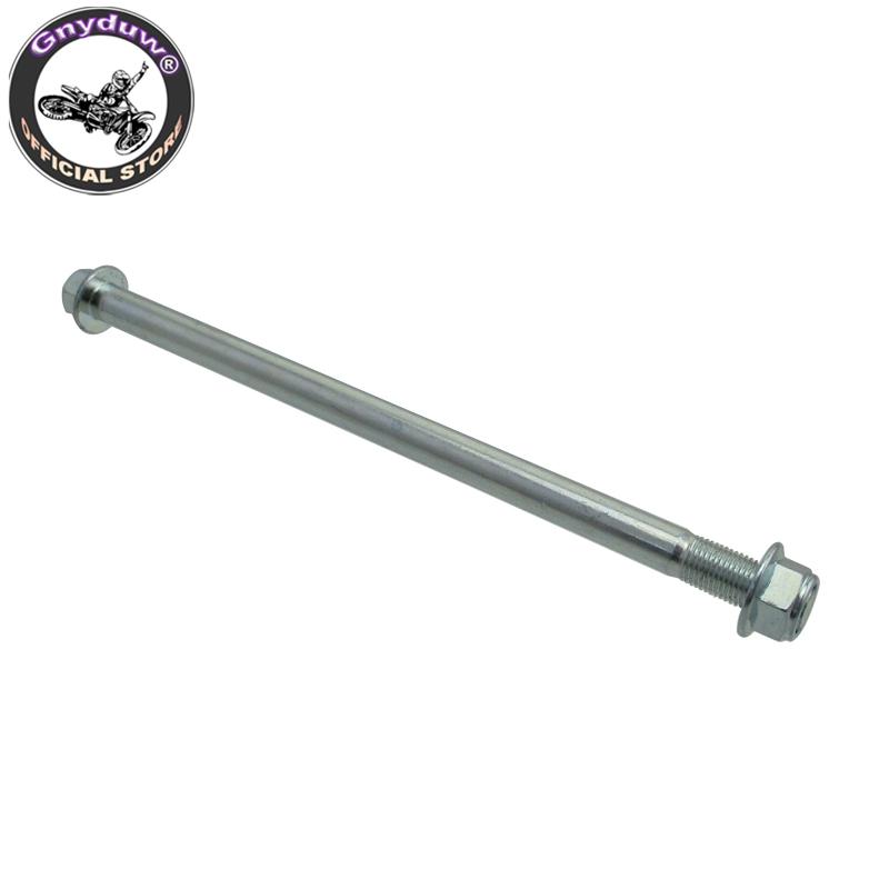 Gnyduw Durable 12mm 225mm Wheel Axle For 50cc 70cc 90cc 110cc 125cc Pit Dirt Bikes Scooters Moped Motorcycle Parts
