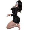 Nightclub Uniform Leaky Back Hips Hollow Sex Underwear Spice Girls Straps Uniform Sweater Temptation Large Size Set