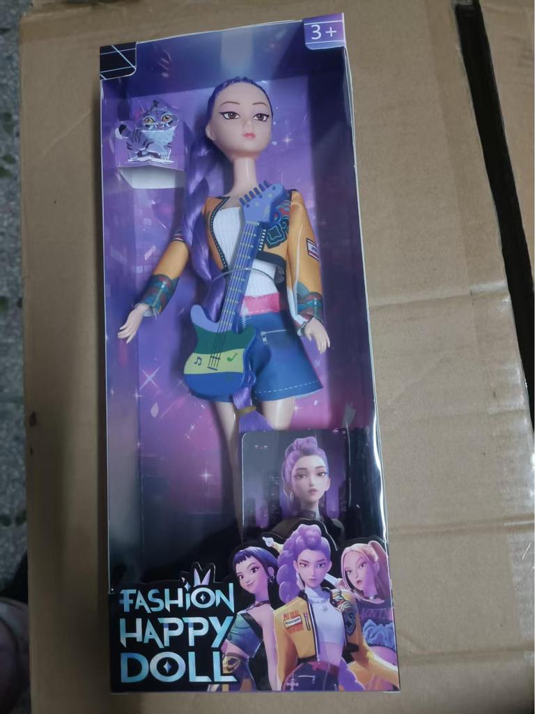 KPOP Demon Hunter Girl & Boy Group Animated Dolls with Theme Song & Colorful Lights