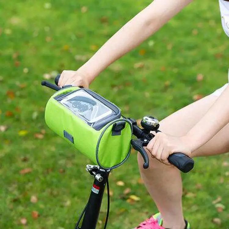 New 1 Pcs Bicycle Head Frame Holder Zipper Pack Storage Bags Waterproof Shoulder Straps Tube Pockets Window Front Cycling