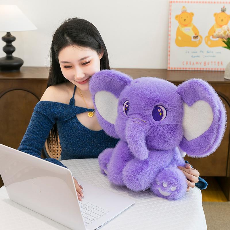 New Angel Wings Cute Baby Elephant Doll Plush Toy Girls Children Soothing Doll Doll Gifts