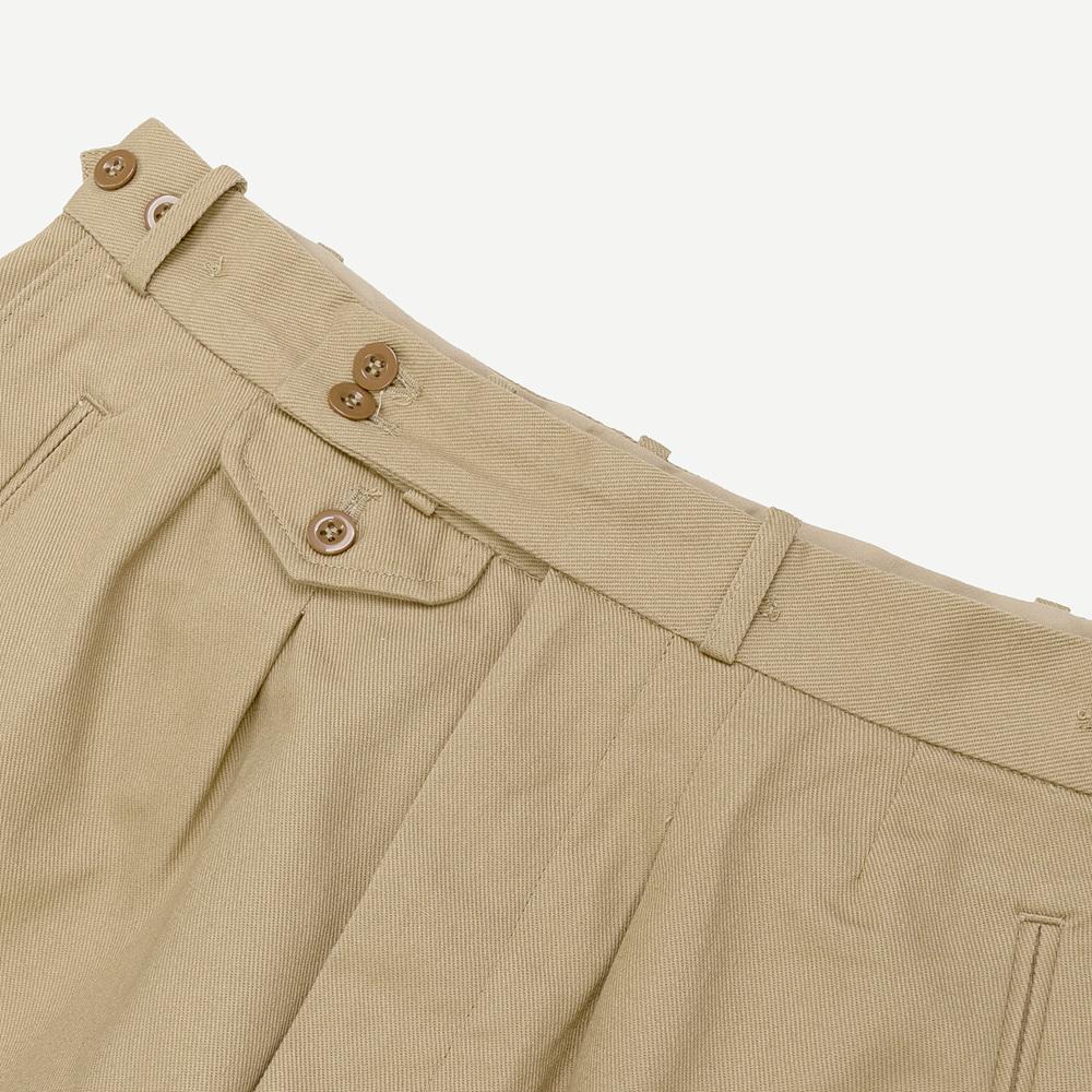 Waiemssielkeiwai German Type Navy Tropical Short Pants - Khaki