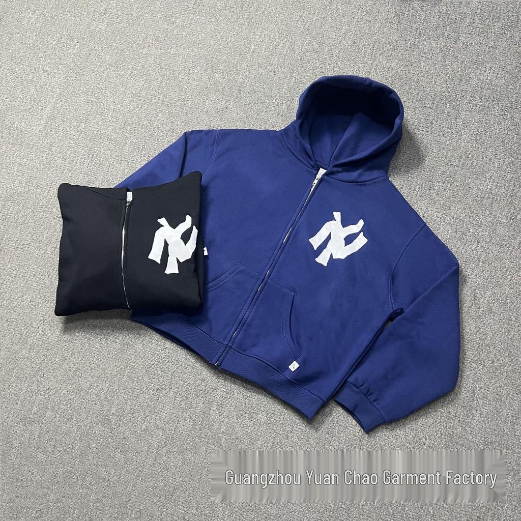 AKIMBO Unisex Thickened Hoodie Jacket with Plus Velvet for Autumn/Winter Trends