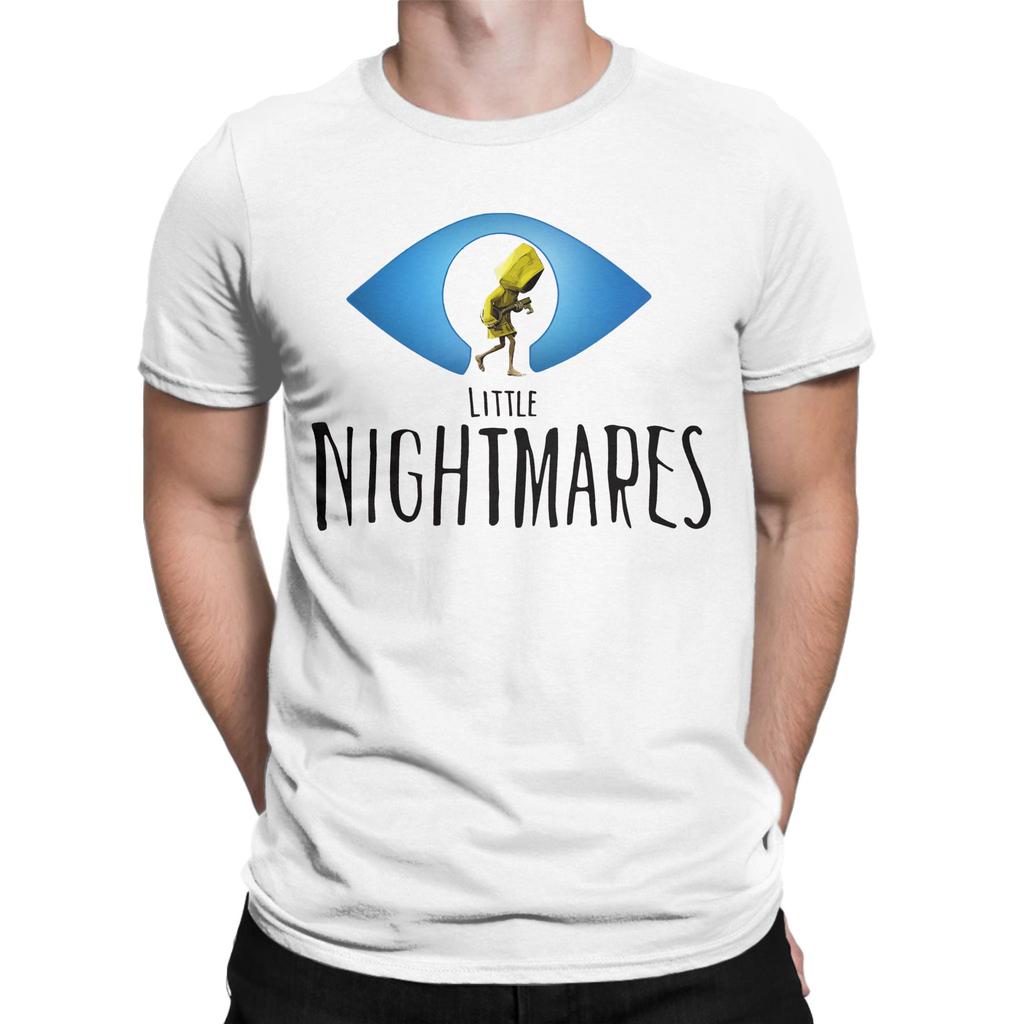 Vintage Little Nightmares Gaming T-Shirt Men Round Neck Short Sleeve Top Tee  Cotton Summer Clothes