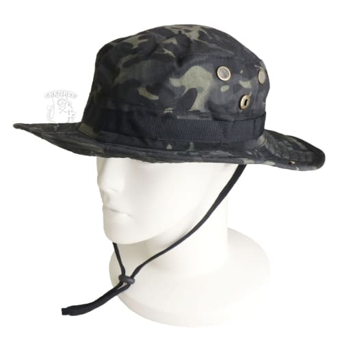 SHENKEL Boonie Hat, 2-Way, Multicam Black, Airsoft/Airsoft Hat, hat-001mcb