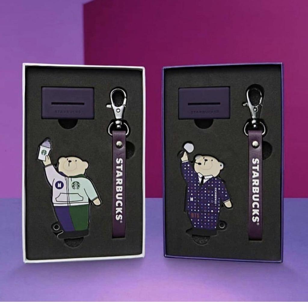 [USED] Starbucks Korea BTS Collaboration Bearista Keychain 1 Piece Only