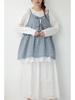 Spring Sweet Mori Girl Embroidered Lace A-Line Skirt