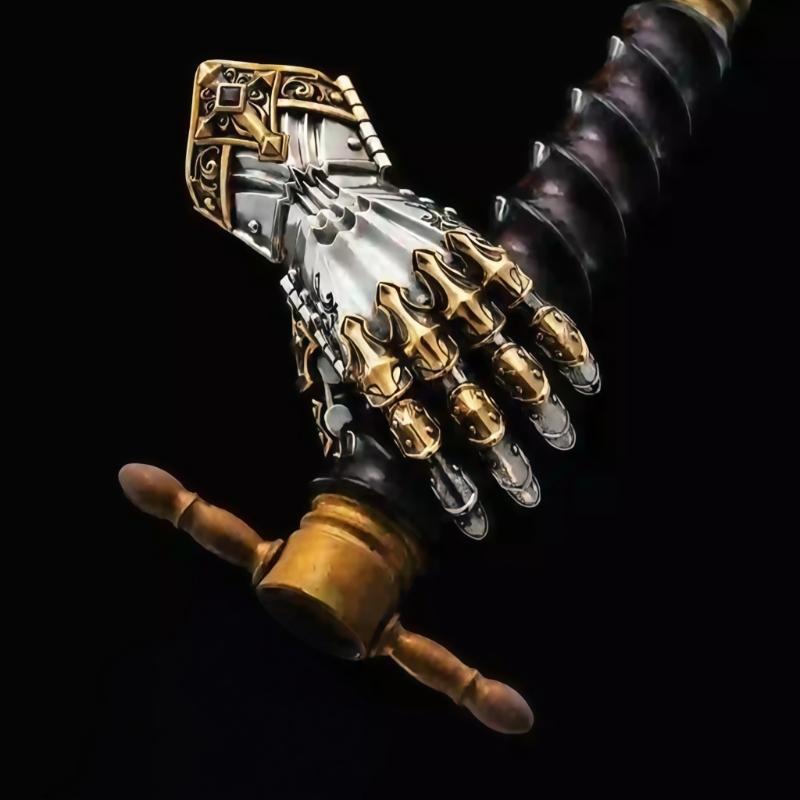 Steampunk Style Copper Mechanical Hand Charm Statement Punk Ornament For Men Perfect For Daily Wear