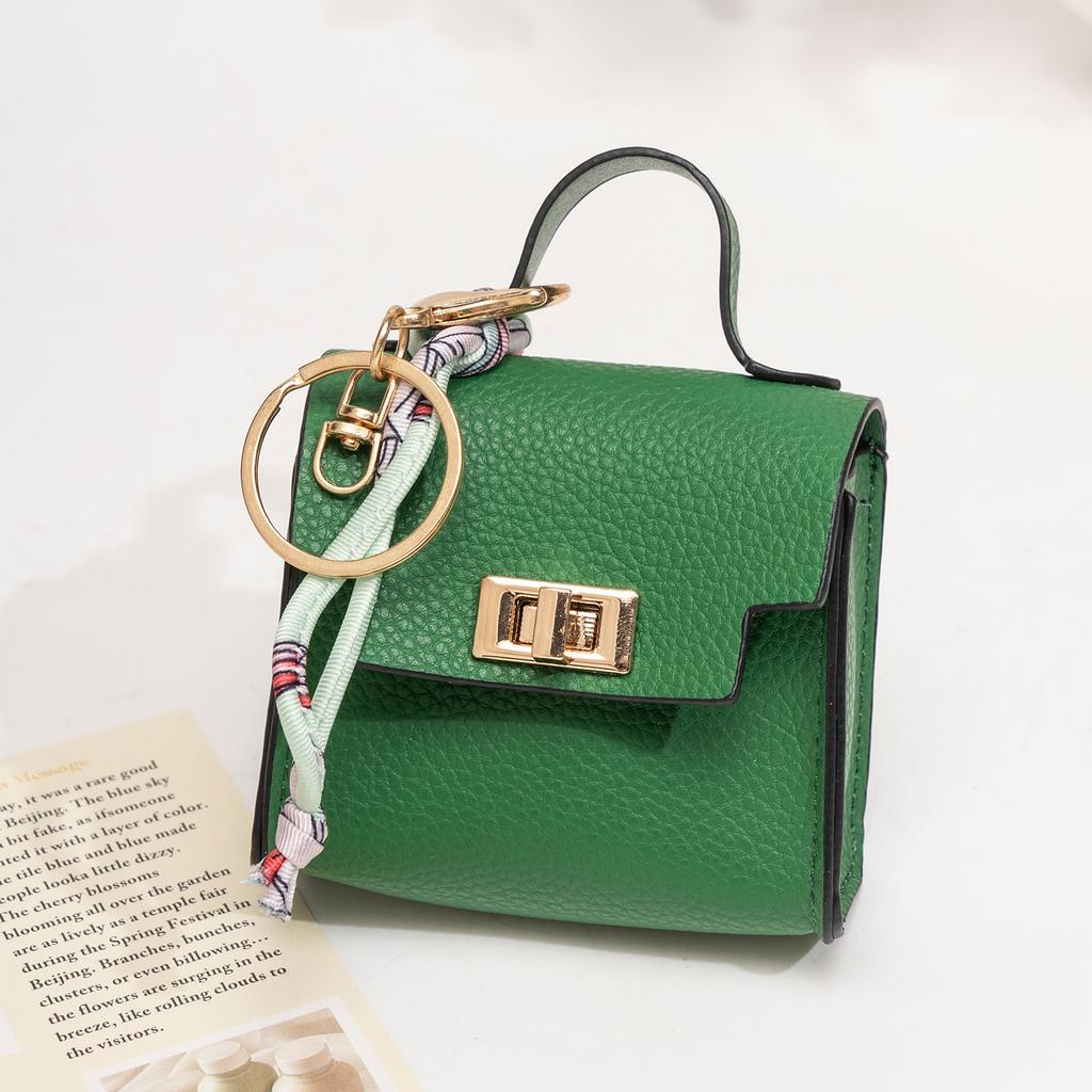 Mini wallet light luxury bag pendant mini platinum bag cute creative car key chain charm lipstick headphone case