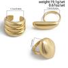 DIEZI Exaggerated 6 Style Geometric Metal Rings For Women Men Fashion Punk Gold Silver Color Knuckle Joint Ring Set Jewelry
