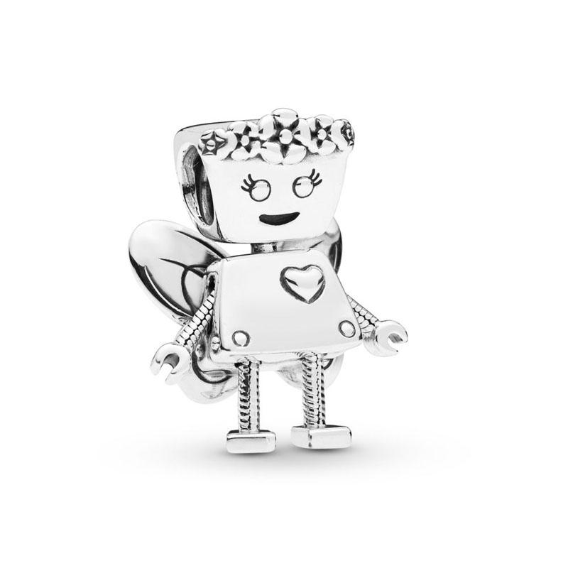 New Copper Robot, Duck, Frog Beads, Butterfly, Angel Pendant European Original Bracelet Diy Accessories Exquisite Jewelry